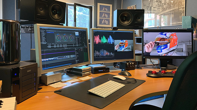 Computer per gestione video digitale della casa di produzione Soundless Studio