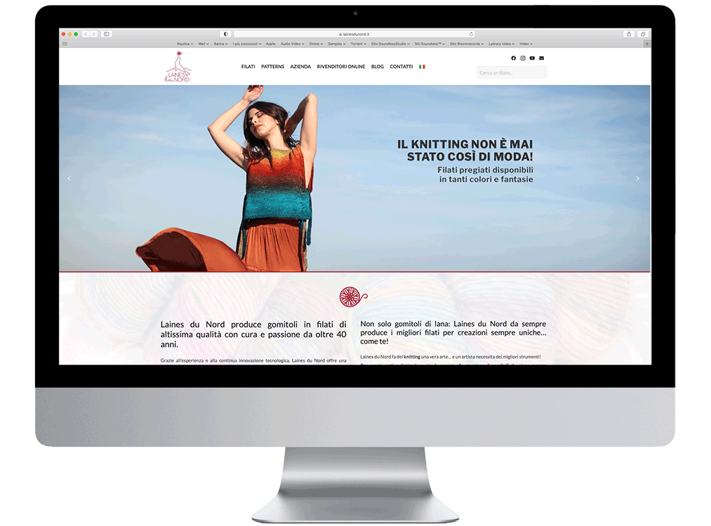 vestito fatto con lana laines du nord realizzazione siti web
